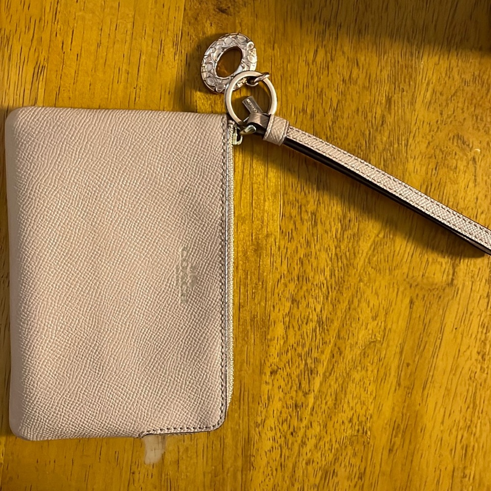 Coach Wristlet with Coach Keychain